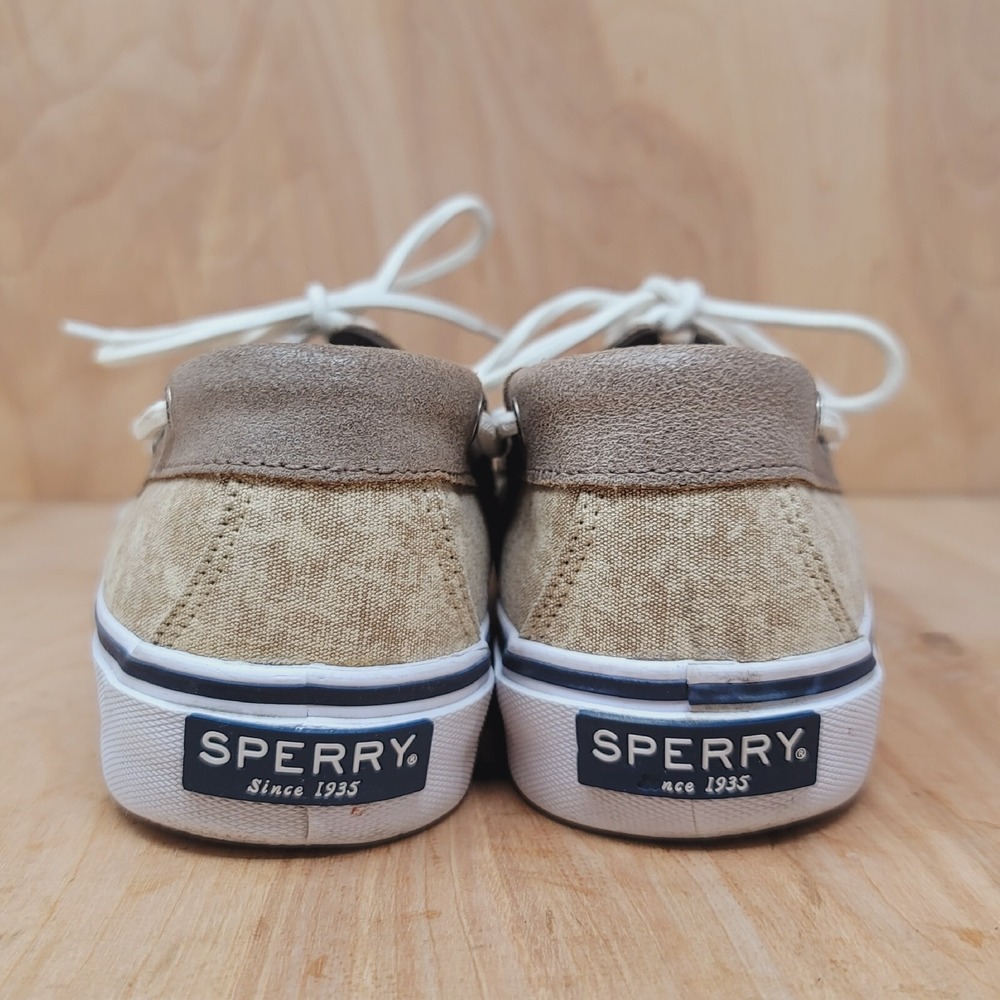 Sperry Topsider Boat Shoes Mens 10.5 M Bahama II White Cap Sneakers STS13106 - Picture 6 of 14